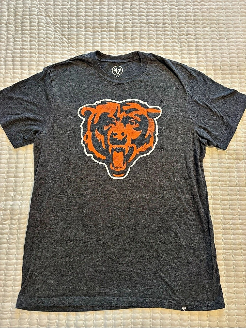 47 Chicago Bears '47 Brand Graphic T-Shirt Graphic T-Shirt Black & Orange Large
